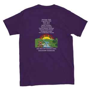 Inca Geocaching Adventure T-shirt - Print on front and back