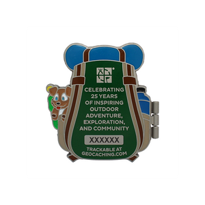 2025 Lackey Geocoin & Tag Set - Matte Nickel
