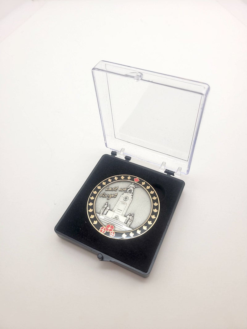 Acrylic coin case with 
