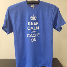Royal Blue "Keep Calm and Cache On T-Shirt"