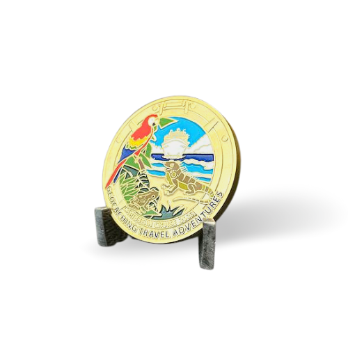 Caribbean Cruise Trackable Geocoin and Tag Set