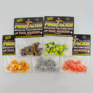 all 5 3D Fire Tack colour options in packages