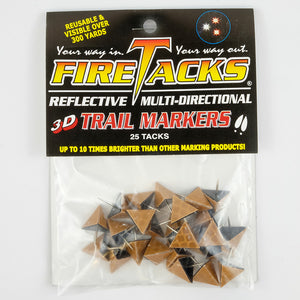 Stealth brown 3D fire tacks in package
