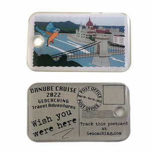 Danube Cruise Trackable Geocoin and Tag Set
