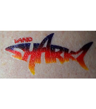 The Landsharkz temporary tattoo on someone's skin