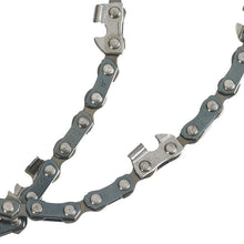 close up of saw chain
