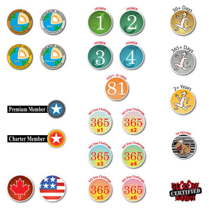 Different markers for your geocaching card