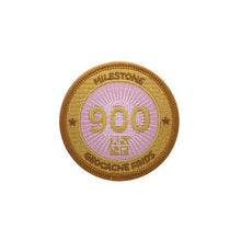 Gold patch with a pink background for 900 finds