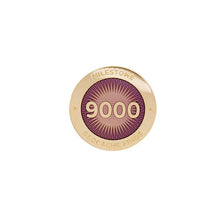 Gold pin for 9000 finds in pink