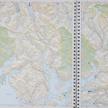 2 pages of book highlighting gulf islands