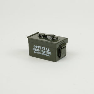 Closed green micro ammo cache 