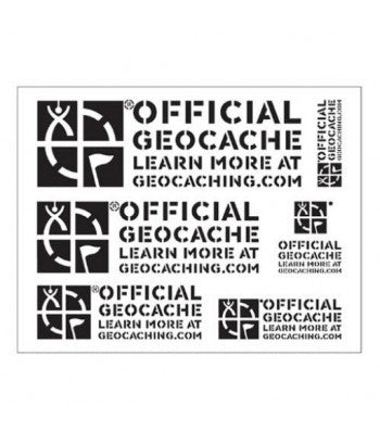 Official Geocache stencils, multiple sizes different geocaches