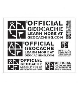 Official Geocache stencils, multiple sizes different geocaches